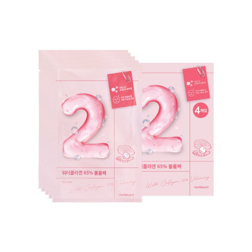 No.2 Water Collagen 65% Voluming Sheet Mask 10P, numbuzin numbuzin Sheet Mask