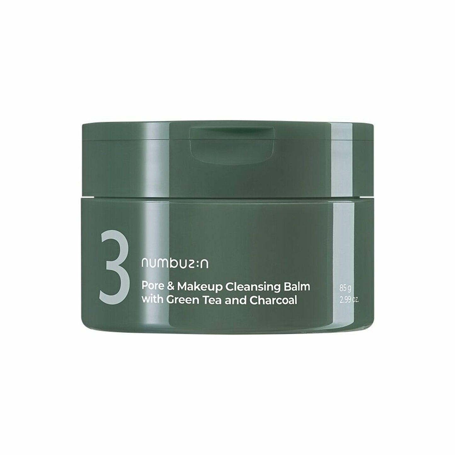 No.3 Pore & Makeup Cleansing Balm with Green Tea and Charcoal 85g, numbuzin numbuzin Cleansing Balm