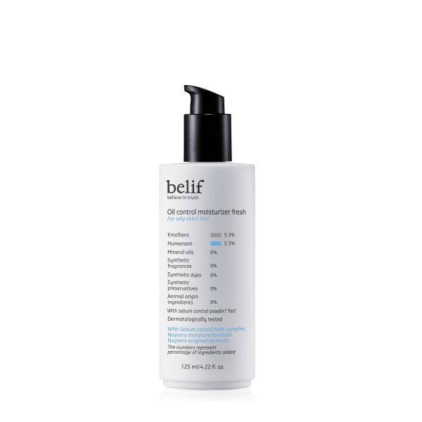 Oil control moisturizer fresh 125ml, belif