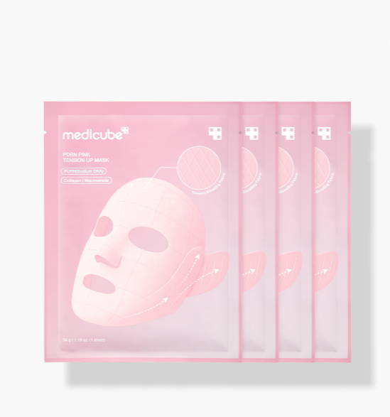 PDRN PINK TENSION UP MASK SET 34g X 4ea, medicube medicube Treatment Mask
