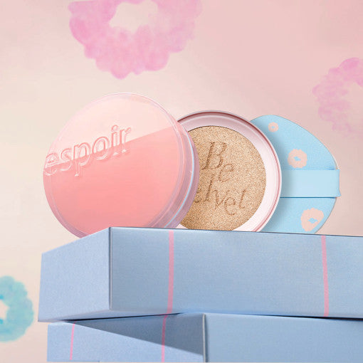 PRO TAILOR BE VELVET COVER CUSHION NEW CLASS CHERRY BLOSSOM EDITION SPF34 PA++ 13g+13g(Rifill), espoir espoir Cushion Foundation