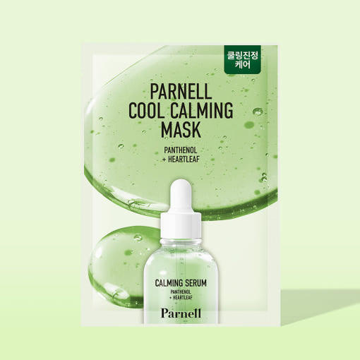 Panthenol Heartleaf Cool Calming Mask 20ml X 10ea, Parnell