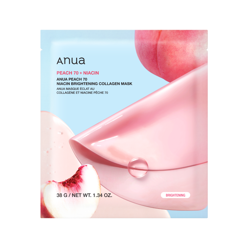 Peach 70 Niacin Serum Mask 38g X 4ea, Anua Anua Treatment Mask