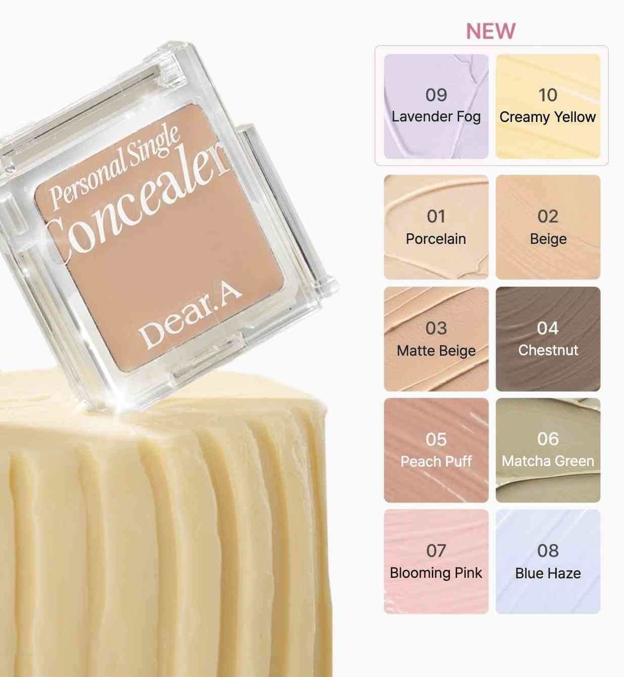 Personal Single Concealer 1.8g (10colors), Dear.A