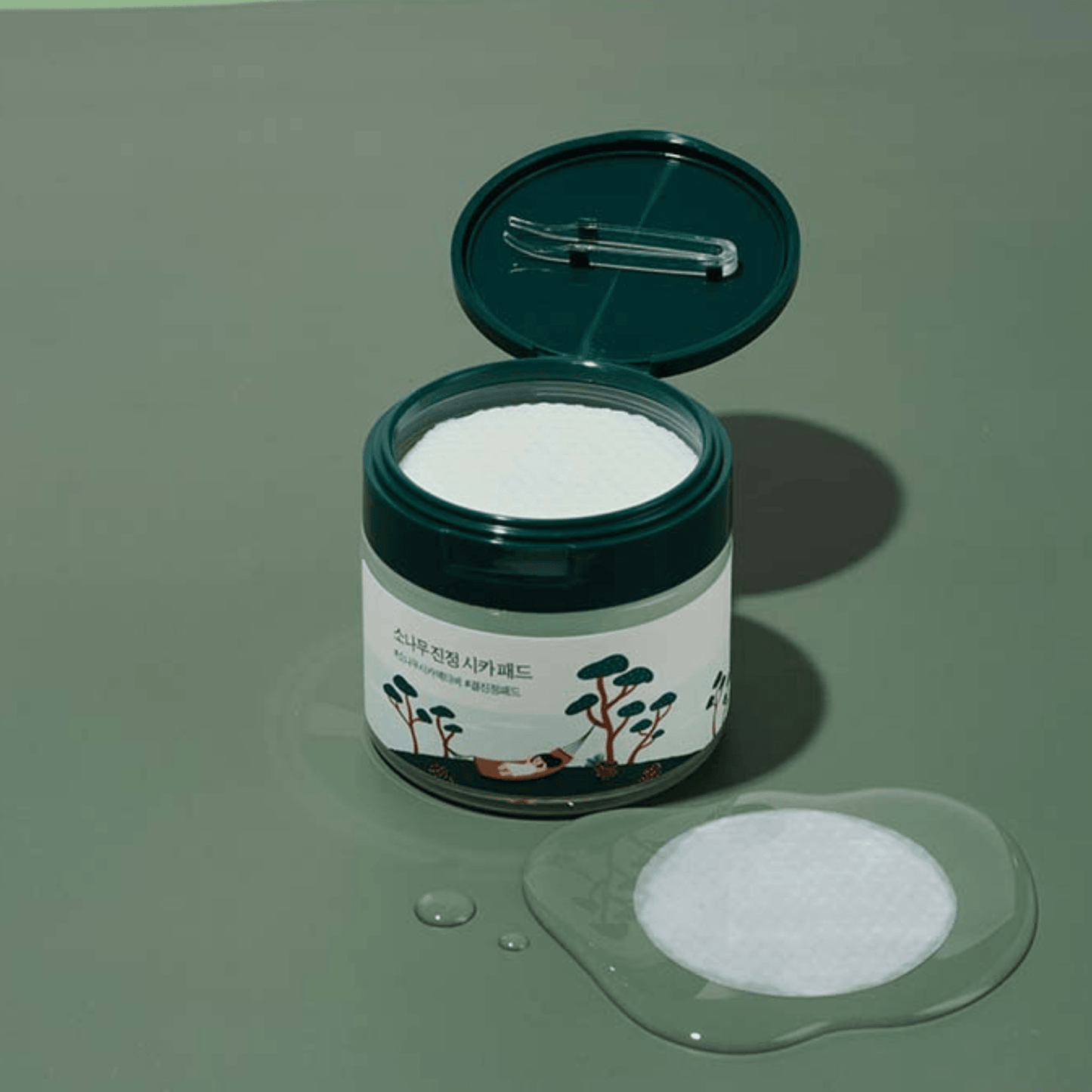 Pine Calming Cica Pad 50pcs, Round Lab Round Lab Toner Pad