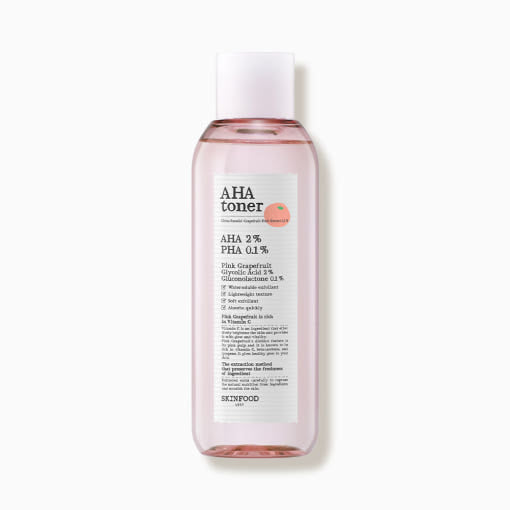 Pink Grapefruit AHA Toner 200ml, SKINFOOD SKINFOOD Exfoliating Toner