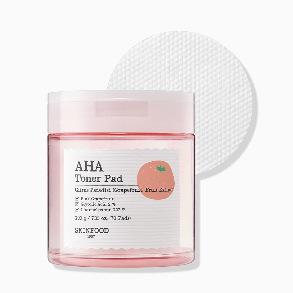 Pink Grapefruit AHA Toner Pad 200g/70P, SKINFOOD SKINFOOD Toner Pad