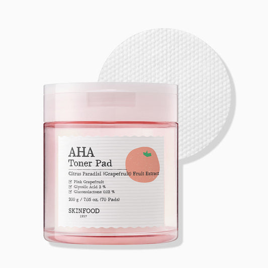 Pink Grapefruit AHA Toner Pad 200g/70P, SKINFOOD SKINFOOD Toner Pad