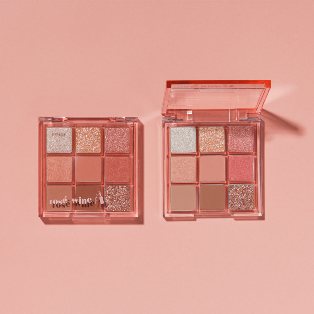 Play Color Eyes 9-Color #Rose Wine Eye shadow, ETUDE -1