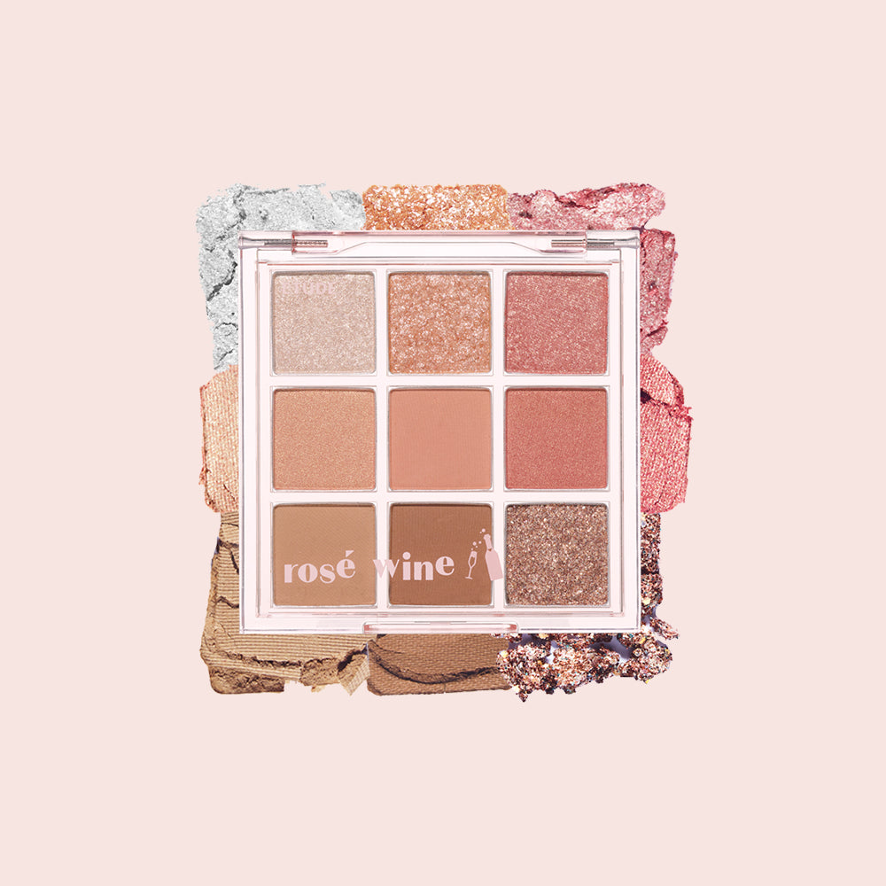 Play Color Eyes 9-Color #Rose Wine Eye shadow, ETUDE -2