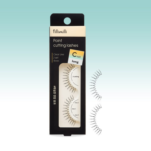 Point Cutting Lashes #SUPER LONG C-CURL (11mm), Fillimilli