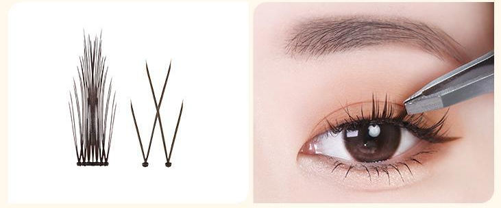 Point Piece Lashes (8,11mm)(80pcs) #Mellow Point, Fillimilli
