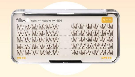 Point Piece Lashes #Pure Daily (9mm)(60pcs), Fillimilli