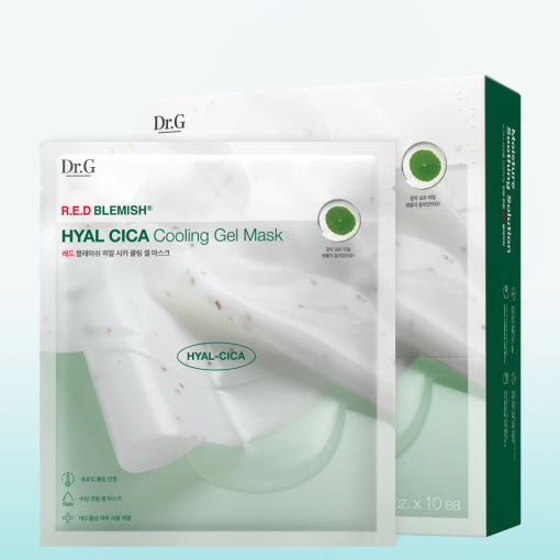 RED BLEMISH HYAL CICA Cooling Gel Mask 27g X 10ea, Dr.G Dr.G Treatment Mask