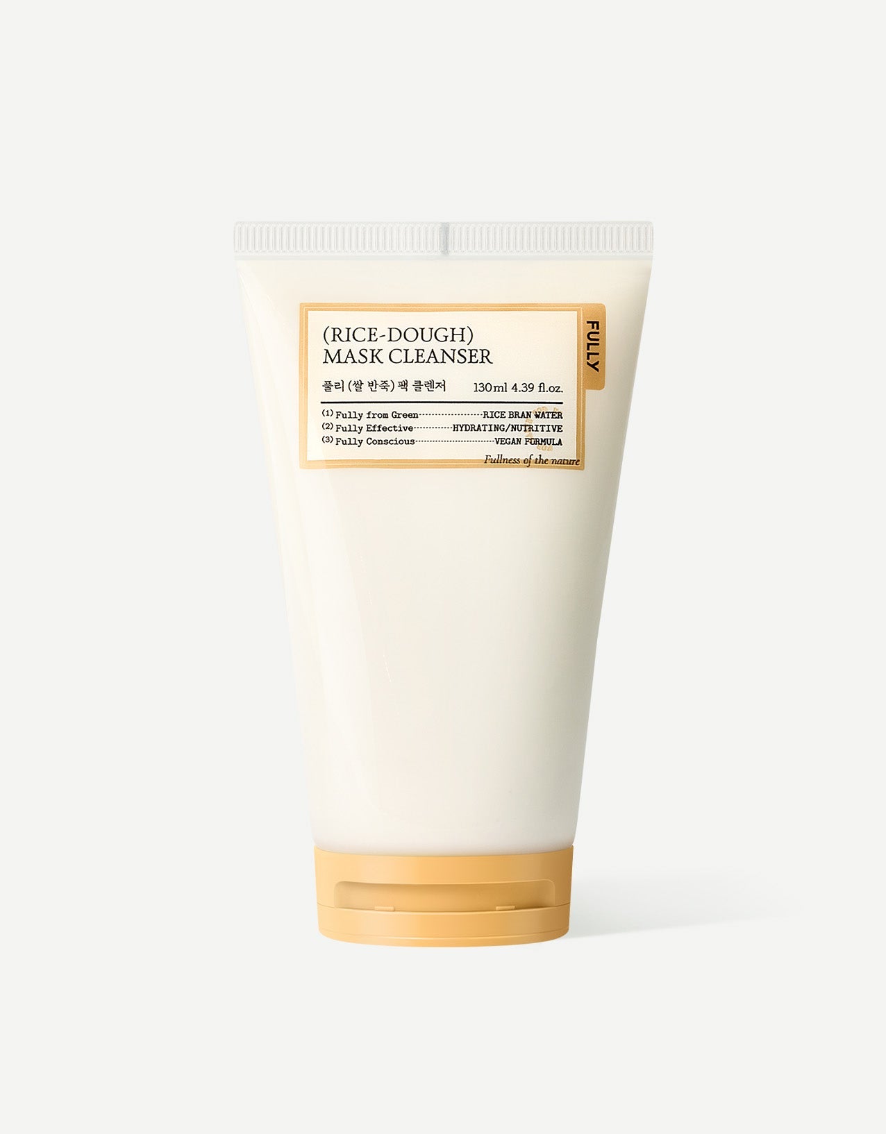 RICE DOUGH MASK CLEANSER 130ml, FULLY FULLY Cleansing Milk & Gel