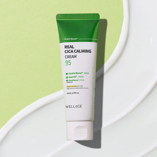 Real Cica Calming 95 Cream 80ml, WELLAGE WELLAGE Face Cream