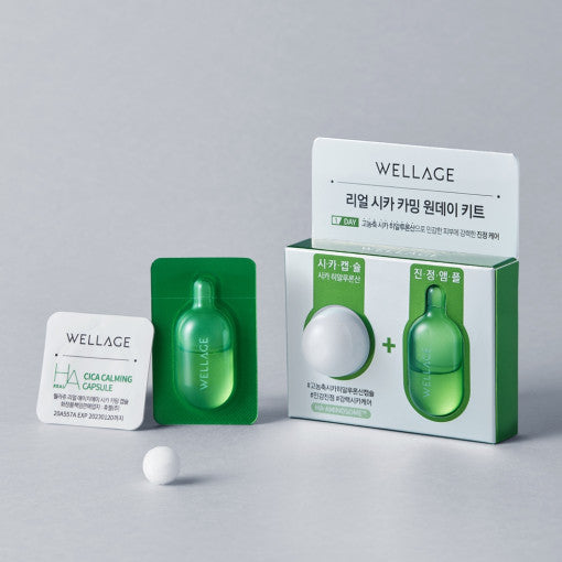 Real Cica Calming One Day Kit 1EA(15mg/1ml), WELLAGE WELLAGE Ampoule