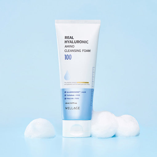 Real Hyaluronic Amino Cleansing Foam 150ml, WELLAGE WELLAGE Cleansing Foam