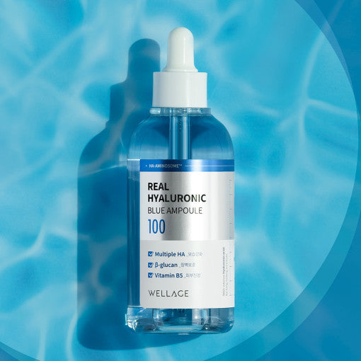 Real Hyaluronic Blue Ampoule 100 100ml, WELLAGE WELLAGE Ampoule