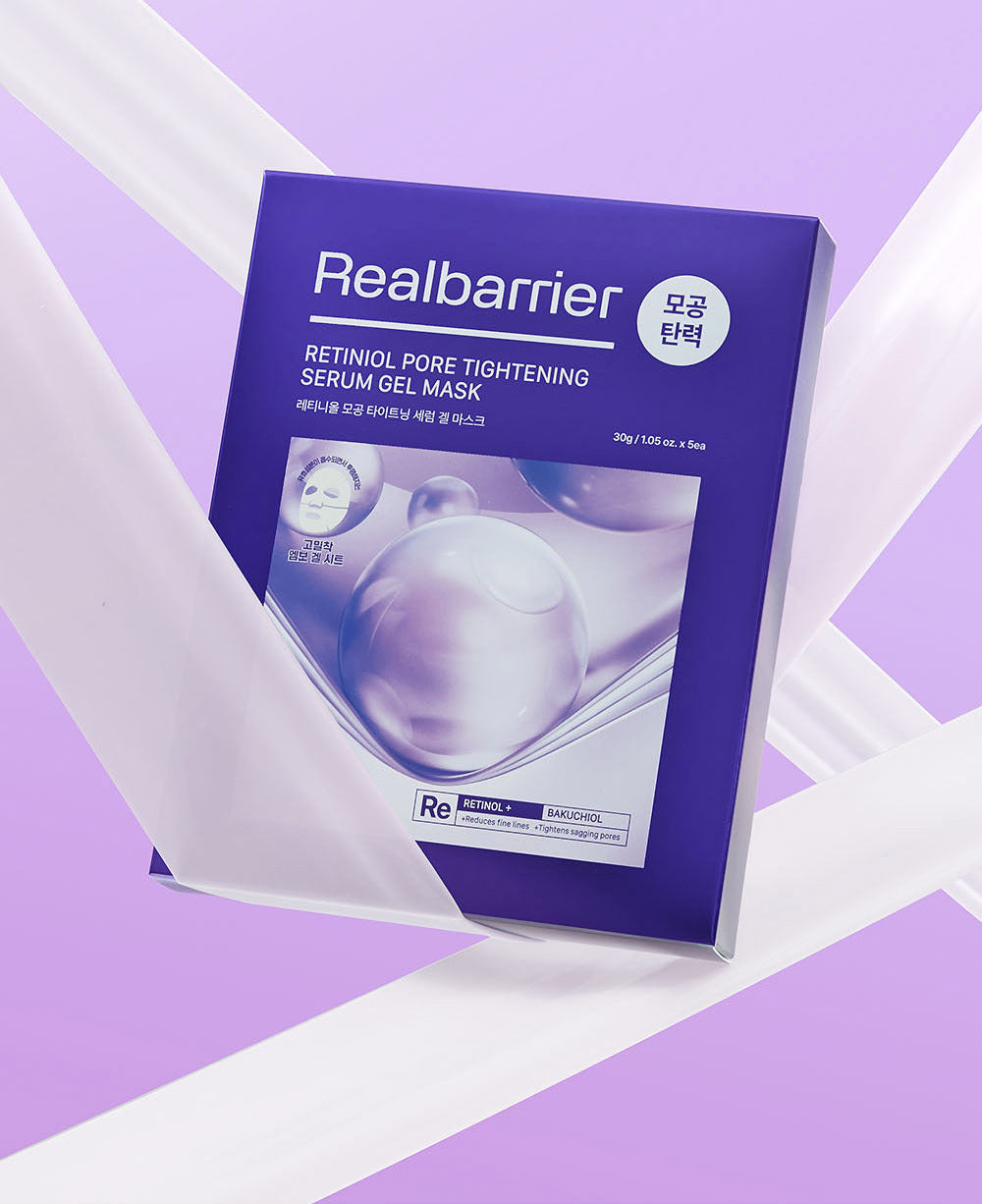 Retinol Pore Tightening Serum Gel Mask 30g*5ea, Real Barrier Real Barrier Sheet Mask