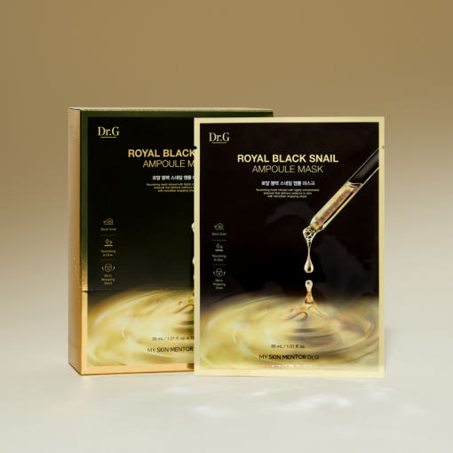 Royal Black Snail Ampoule Mask Sheet 30g X 10ea, Dr.G Dr.G Sheet Mask