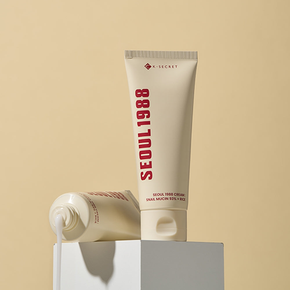 SEOUL 1988 Cream : Snail Mucin 93% + Rice 100ml, K-SECRET K-SECRET Face Cream