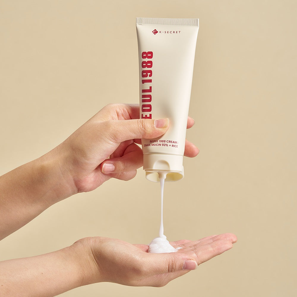 SEOUL 1988 Cream : Snail Mucin 93% + Rice 100ml, K-SECRET K-SECRET Face Cream