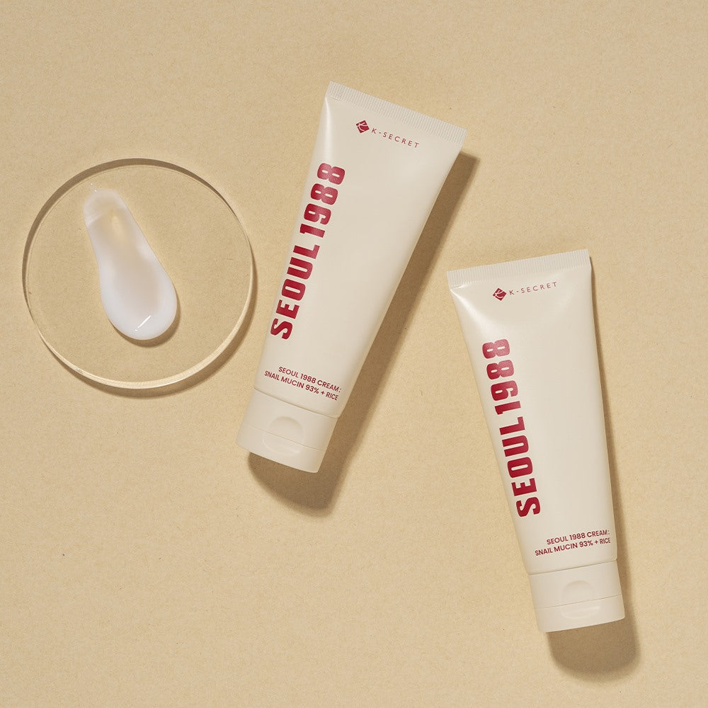 SEOUL 1988 Cream : Snail Mucin 93% + Rice 100ml, K-SECRET K-SECRET Face Cream
