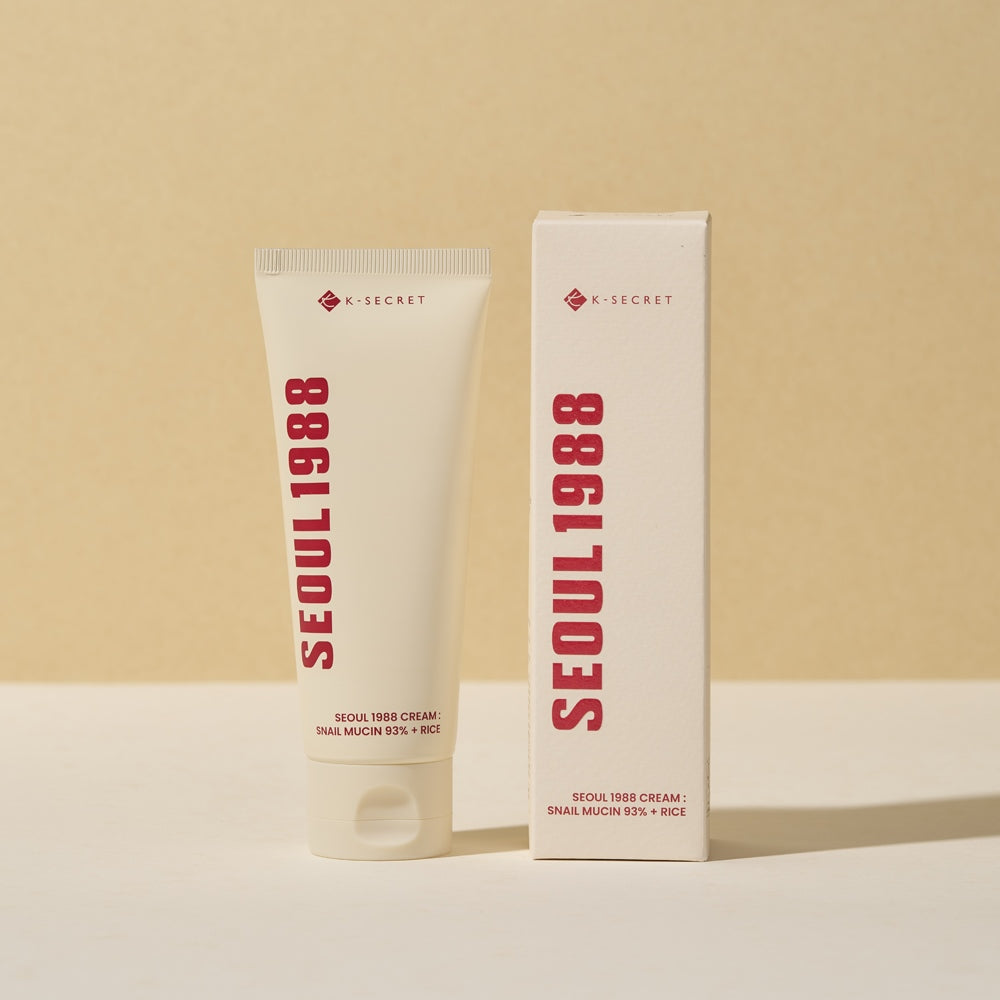 SEOUL 1988 Cream : Snail Mucin 93% + Rice 100ml, K-SECRET K-SECRET Face Cream