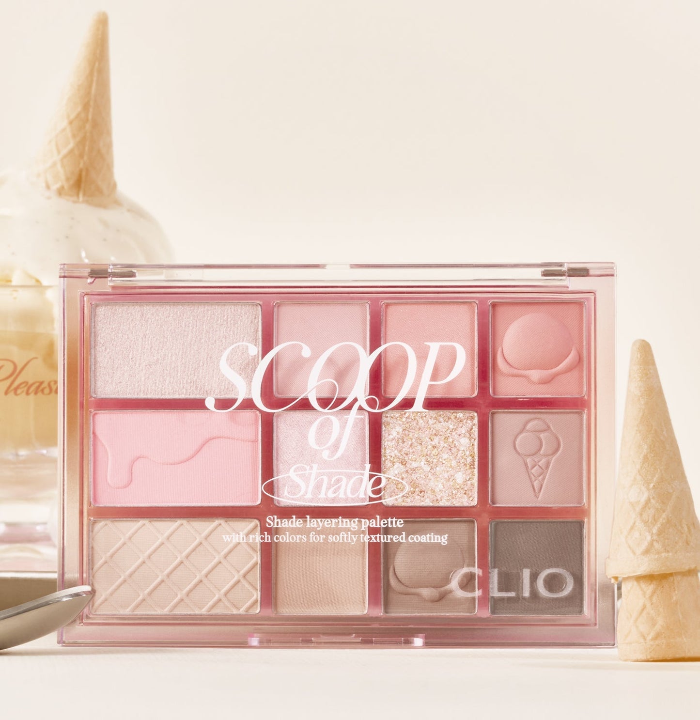 SHADE & SHADOW PALETTE 03 SCOOP OF SHADE, CLIO CLIO Eyeshadow