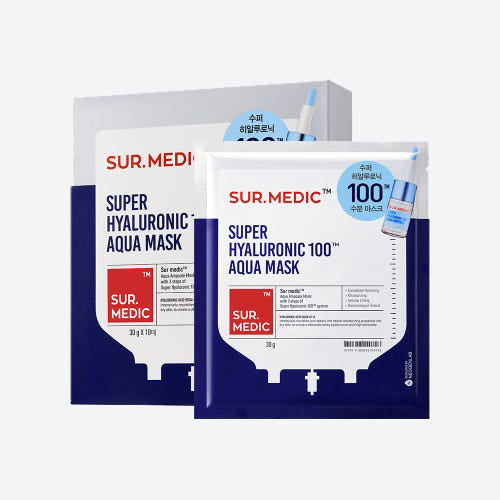 SUR.MEDIC Super Hyaluronic 100 Aqua Mask 30g X 10ea, NEOGEN NEOGEN Treatment Mask