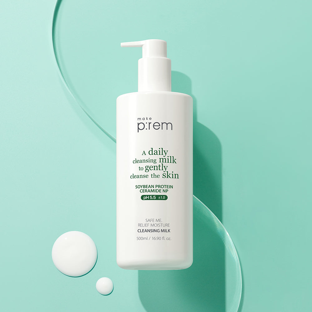 Safe Me. Relief Moisture Cleansing Milk 500ml, make p:rem make p:rem Cleansing Milk & Gel