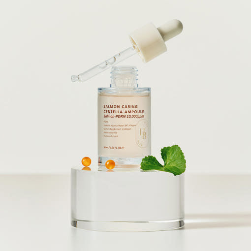 Salmon Caring Centella Ampoule 30ml, HEVEBLUE