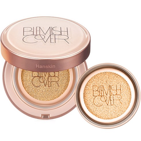 Semi Matte Blemish Cover Conceal Cushion 11g+11g(Refill) SPF 50+ PA+++ (2 Colors), Hanskin Hanskin Cushion Foundation