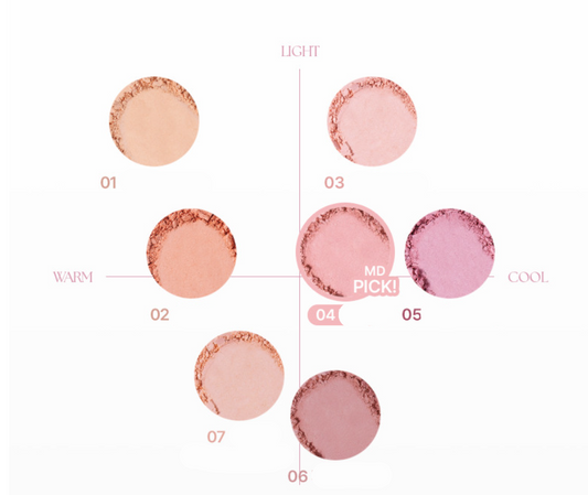 Sheer Breeze Blusher 5g (7colors), WAKEMAKE WAKEMAKE Face Blusher