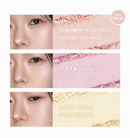 Sheer Breeze Highlighter 5g (3colors), WAKEMAKE WAKEMAKE Face Highlighter