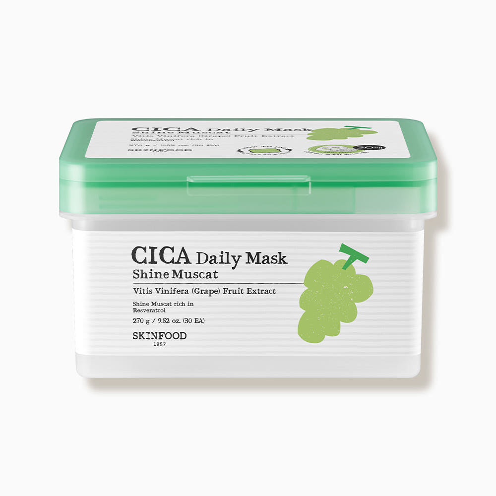 Shine Muscat Cica Daily Mask 270g/30ea, SKINFOOD SKINFOOD Sheet Mask