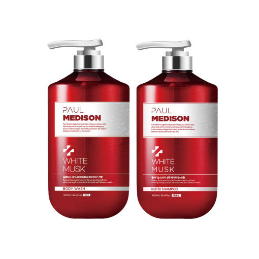 Signature Body Wash White Musk fragrance 1077mL 2pc, PAUL MEDISON PAUL MEDISON Body Wash
