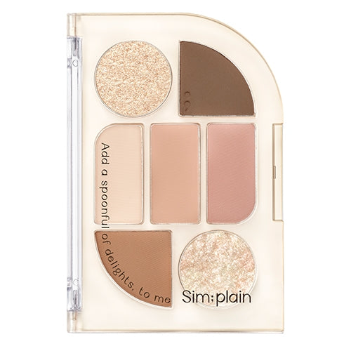 Simplain Eye Palette 1.5gx1.17gx2.18g x 4 (2 Colors), peripera peripera Eyeshadow