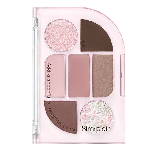 Simplain Eye Palette 1.5gx1.17gx2.18g x 4 (2 Colors), peripera peripera Eyeshadow