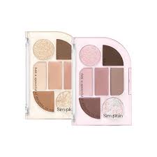Simplain Eye Palette 1.5gx1.17gx2.18g x 4 (2 Colors), peripera peripera Eyeshadow