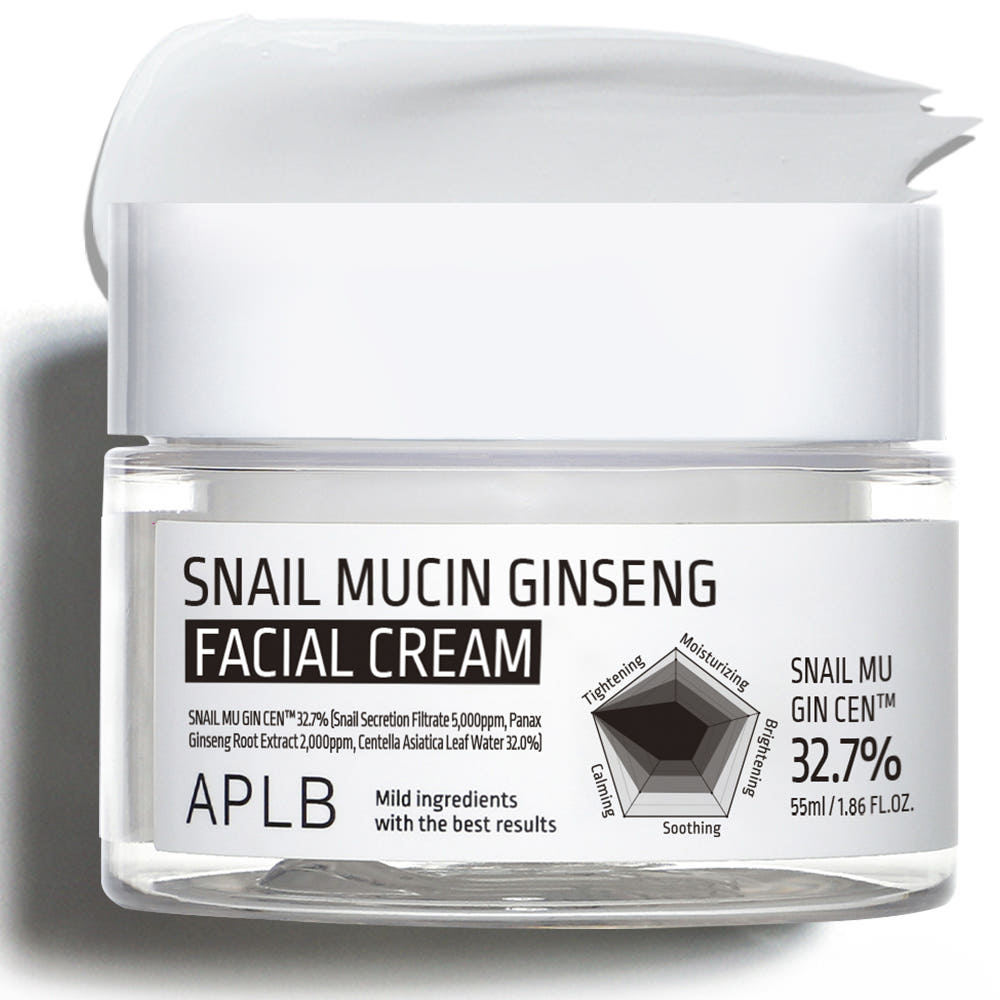 Snail Mucin Ginseng Facial Cream 55ml, APLB APLB Face Cream