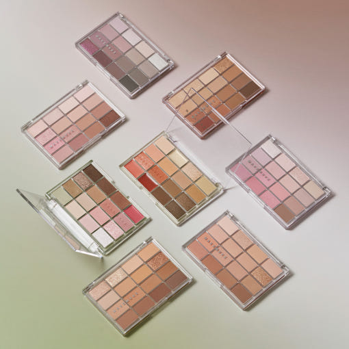 Soft Blurring Eye Palette 14g (17colors), WAKEMAKE WAKEMAKE Eye Palette