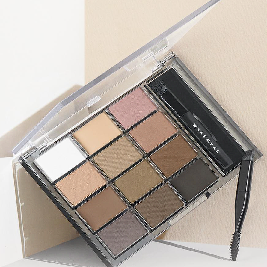 Soft Drawing Brow Palette, WAKEMAKE WAKEMAKE Eyebrow Shadow Palette