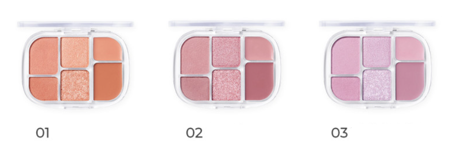 Soft Sheer Multi Palette 6.4g (11 Colors), WAKEMAKE WAKEMAKE Eye Shadow