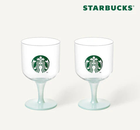 Starbucks Korea - Stacka Goblet Glass Set (2P) Starbucks Korea Glass Set