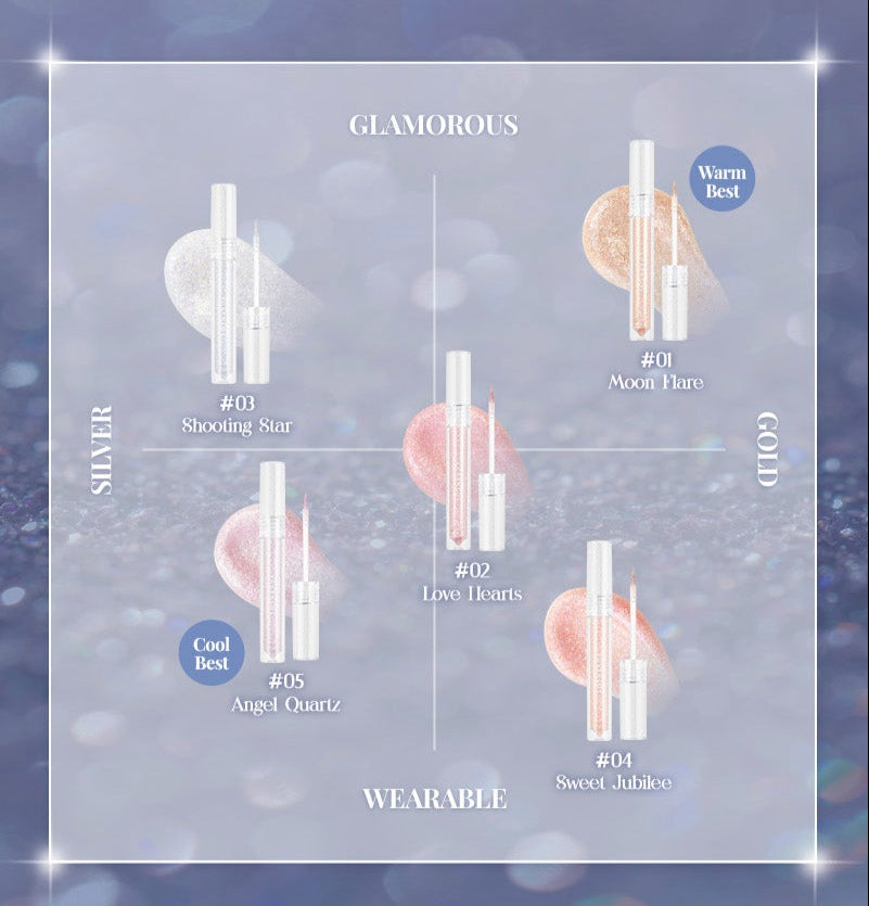 Starlight Liquid Glitter Eye Shadow 2g, FORENCOS FORENCOS Eyeshadow