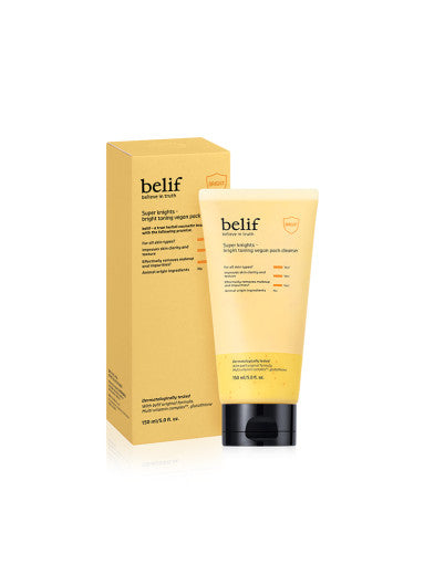 Super Knights Bright Toning Vegan Pack Cleanser 150ml, belif