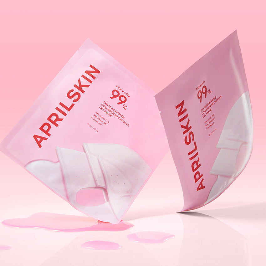 TXA Niacinamide Collagen 99 Capsule Gel Mask 30g X 4ea, APRILSKIN APRILSKIN Jelly Sheet Mask