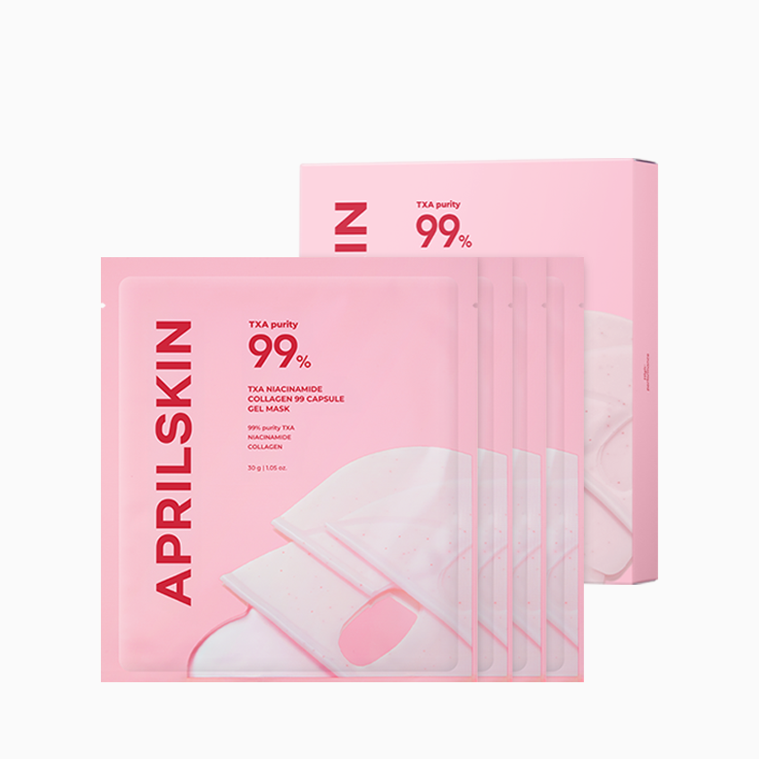 TXA Niacinamide Collagen 99 Capsule Gel Mask 30g X 4ea, APRILSKIN APRILSKIN Jelly Sheet Mask